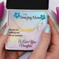 MOM YOU LIGHT UP MY LIFE/CUSTOM NAME NECKLACE/W/ ON DEMAND MESSAGE CARD