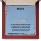 MOM, YOU ARE THE SUNSHINE TO LIGHT MY DAY/ CUSTOM NAME NECKLACE