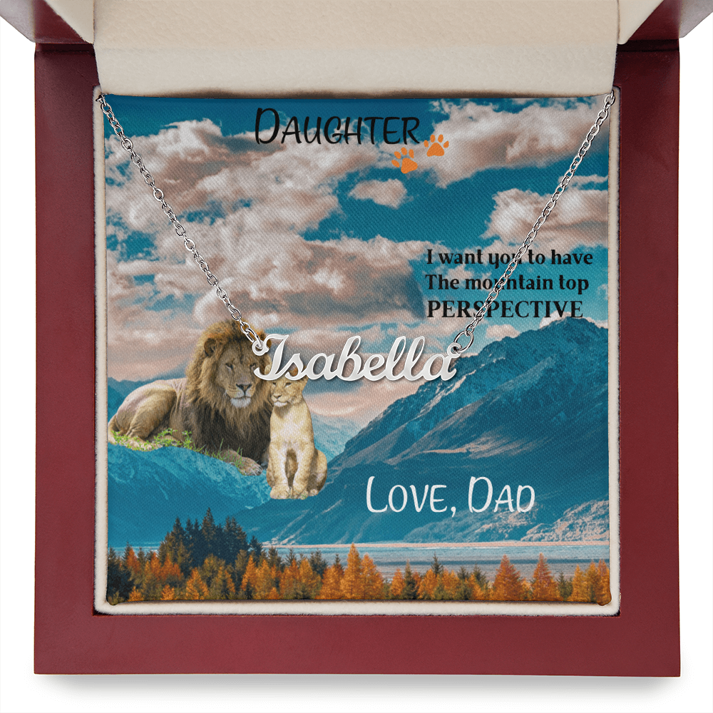 I  LOVE YOU MORE CUSTOM NAME NECKLACE