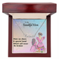 MOM YOUR LOVE HAS SHAPED ME INTO WHO I AM TODAY/ CUSTOM NAME NECKLACE/W/ON DEMAND MESSAGE CARD