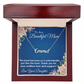 YOUR LOVE HAS SHAPED ME INTO WHO I AM TODAY/ CUSTOM NAME NECKLACE/W/ON DEMAND MESSAGE CARD