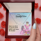 MOM YOUR LOVE HAS SHAPED ME INTO WHO I AM TODAY/ CUSTOM NAME NECKLACE/W/ON DEMAND MESSAGE CARD