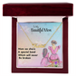 MOM YOUR LOVE HAS SHAPED ME INTO WHO I AM TODAY/ CUSTOM NAME NECKLACE/W/ON DEMAND MESSAGE CARD