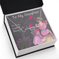 To My Daughter Signature Name Necklace