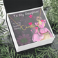 To My Daughter Signature Name Necklace