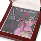 To My Daughter Signature Name Necklace