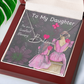To My Daughter Signature Name Necklace