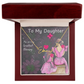To My Daughter Signature Name Necklace