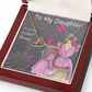 To My Daughter Signature Name Necklace