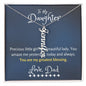 To My Daughter| Vertical Name Necklace