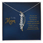 To My Mom | Vertical Name Necklace