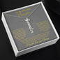To My Daughter| Vertical Name Necklace W/MC