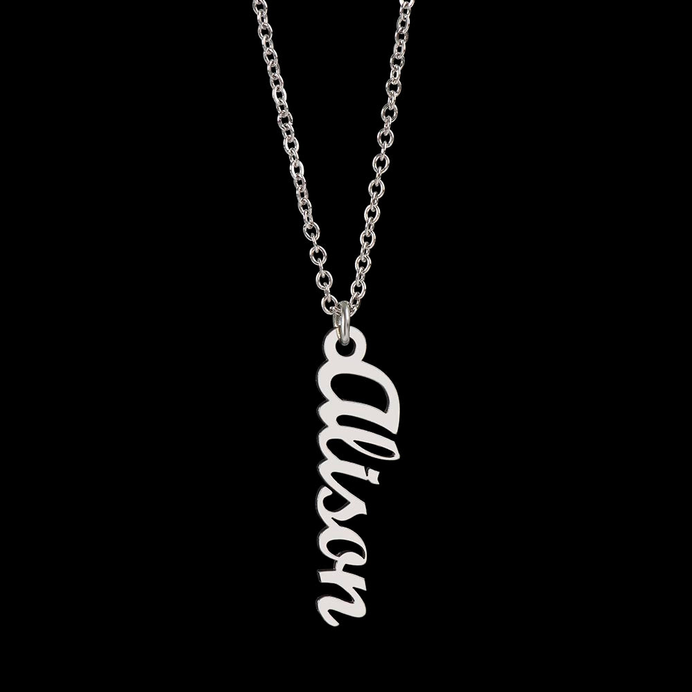 Graduation| Vertical Name Necklace
