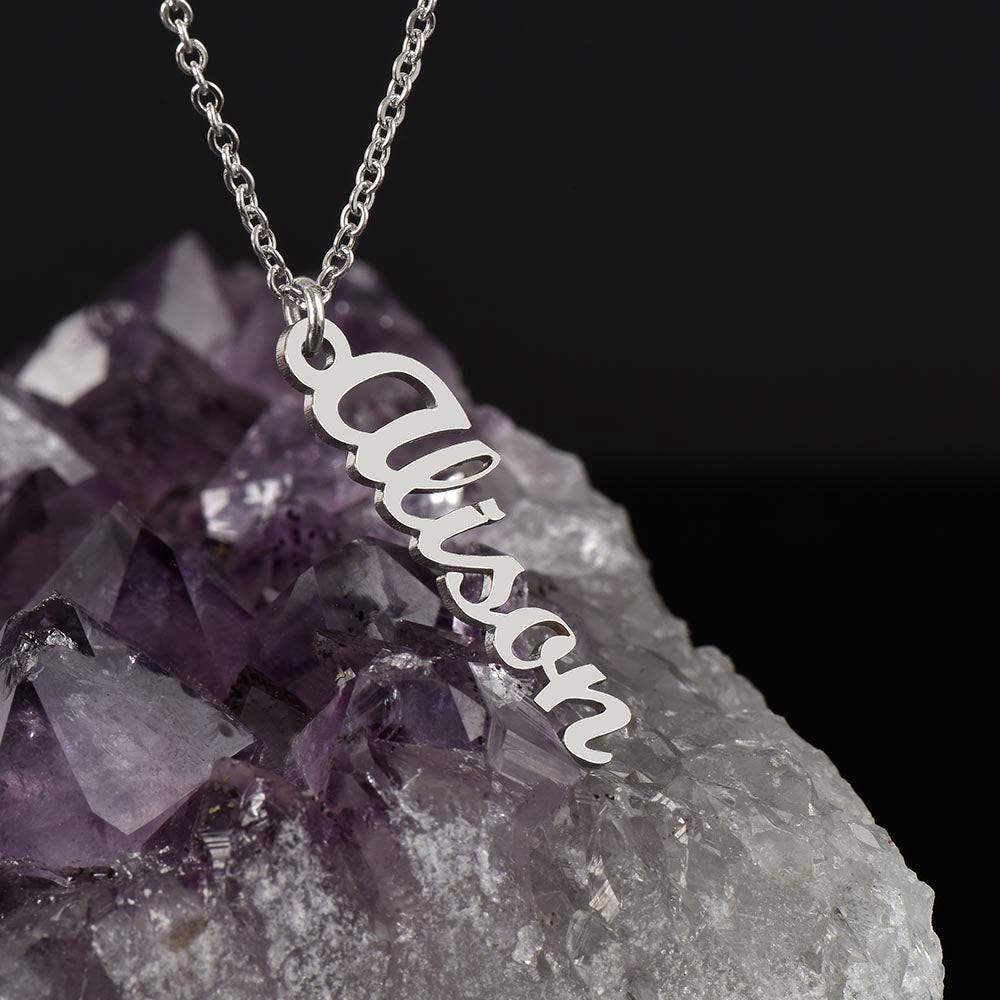 Graduation| Vertical Name Necklace