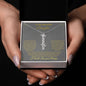 To My Daughter| Vertical Name Necklace W/MC