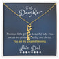 To My Daughter| Vertical Name Necklace