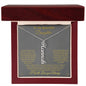 To My Daughter| Vertical Name Necklace W/MC