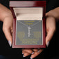 To My Daughter| Vertical Name Necklace W/MC