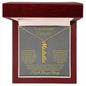 To My Daughter| Vertical Name Necklace W/MC