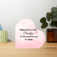 VALENTINES DAY ACRYLIC HEART PLAQUE