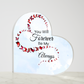 THE BEST VALENTINES DAY ACRYLIC HEART PLAQUE