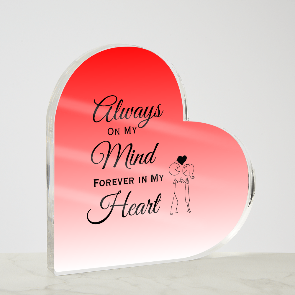 ALWAYS ON MY MIND VALENTINES DAY PLAQUE