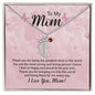 To My Mom | Engraved Baby Feet with Birthstone