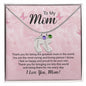 To My Mom | Engraved Baby Feet with Birthstone