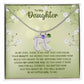 To My Daughter | Engraved Baby Feet with Birthstone