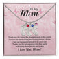 To My Mom | Engraved Baby Feet with Birthstone
