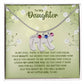 To My Daughter | Engraved Baby Feet with Birthstone