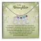 To My Daughter | Engraved Baby Feet with Birthstone