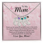 To My Mom | Engraved Baby Feet with Birthstone