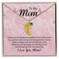 To My Mom | Engraved Baby Feet with Birthstone