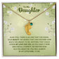 To My Daughter | Engraved Baby Feet with Birthstone