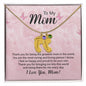 To My Mom | Engraved Baby Feet with Birthstone
