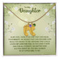 To My Daughter | Engraved Baby Feet with Birthstone
