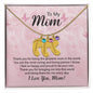To My Mom | Engraved Baby Feet with Birthstone