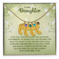 To My Daughter | Engraved Baby Feet with Birthstone