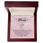 To My Mom | Engraved Baby Feet with Birthstone