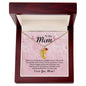 To My Mom | Engraved Baby Feet with Birthstone