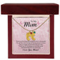 To My Mom | Engraved Baby Feet with Birthstone