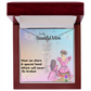 MOM YOU ARE MY ONE IN A MILLION/ FLOWER NAME NECKLACE/WITH ON DEMAND MESSAGE CARD
