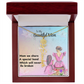 MOM YOU ARE MY ONE IN A MILLION/ FLOWER NAME NECKLACE/WITH ON DEMAND MESSAGE CARD