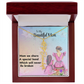 MOM YOU ARE MY ONE IN A MILLION/ FLOWER NAME NECKLACE/WITH ON DEMAND MESSAGE CARD
