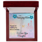 YOUR LOVE HAS SHAPED ME INTO WHO I AM TODAY/ FLOWER NAME NECKLACE/W/ON DEMAND MESSAGE CARD