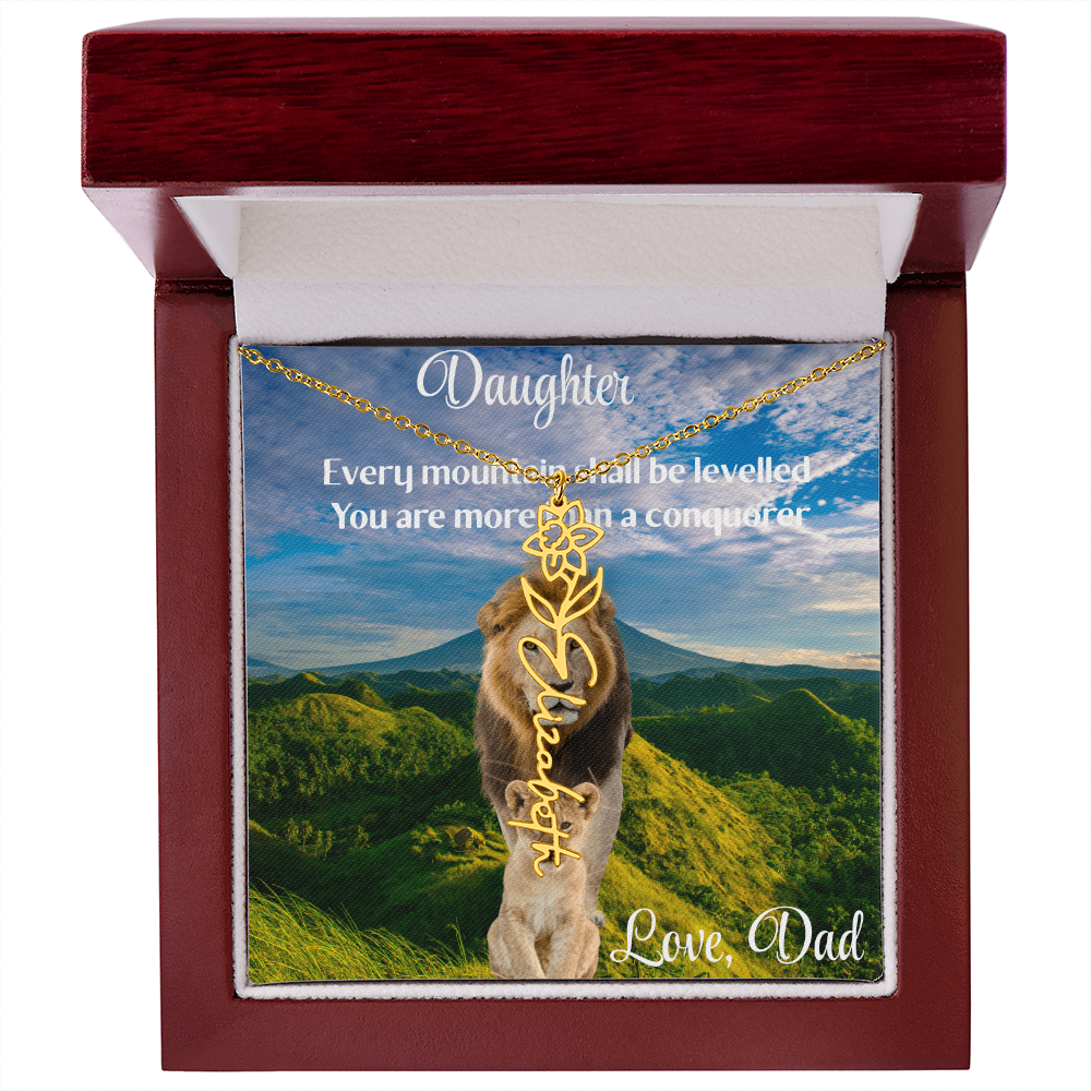 YOU ARE A BEAUTIFUL FLOWER/ FLOWER NAME NECKLACE