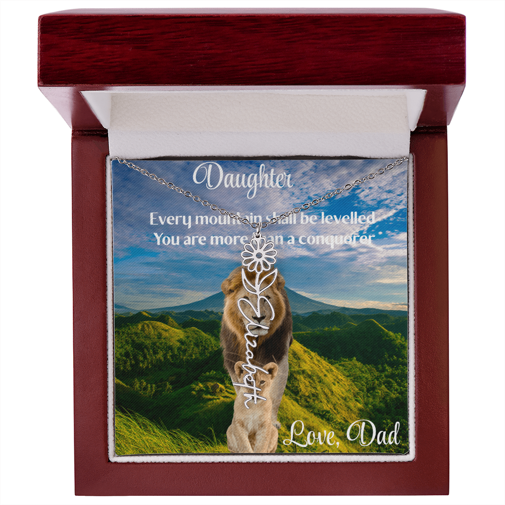 YOU ARE A BEAUTIFUL FLOWER/ FLOWER NAME NECKLACE