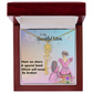 MOM YOU ARE MY ONE IN A MILLION/ FLOWER NAME NECKLACE/WITH ON DEMAND MESSAGE CARD