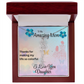 YOUR LOVE HAS SHAPED ME INTO WHO I AM TODAY/ FLOWER NAME NECKLACE/W/ON DEMAND MESSAGE CARD